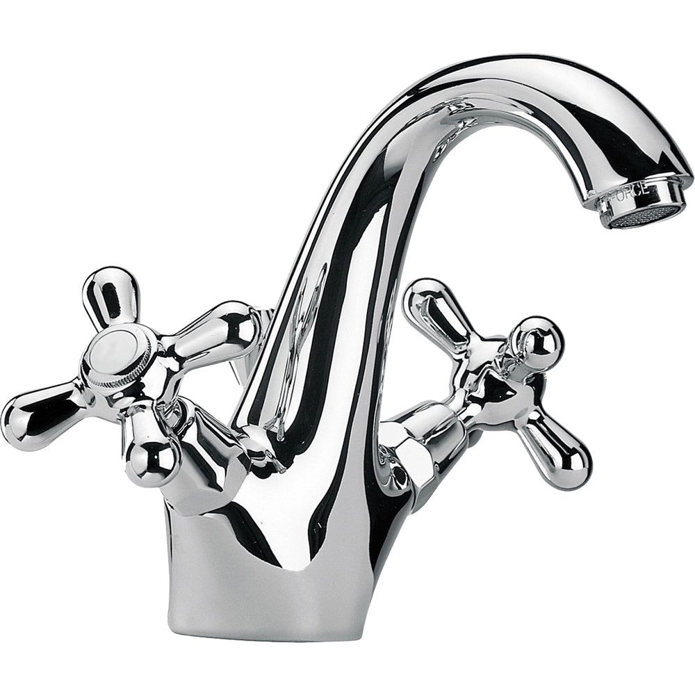 Monoblocco lavabo Liberty cromo + piletta 1"1/4 — Paini