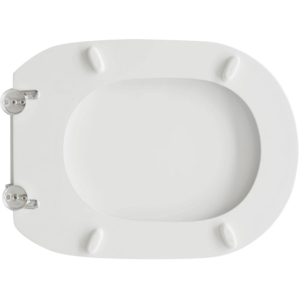 Sedile MDF poliesterato diana bianco - chiusura normale — SEBA