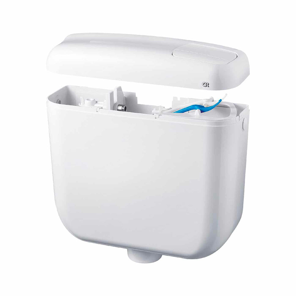 Cassetta di scarico a zaino concept 2" doppio tasto bianca — CR