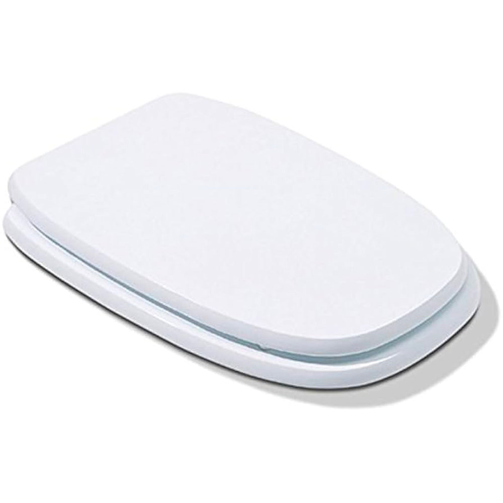 Sedile MDF poliesterato square bianco - chiusura normale — SEBA