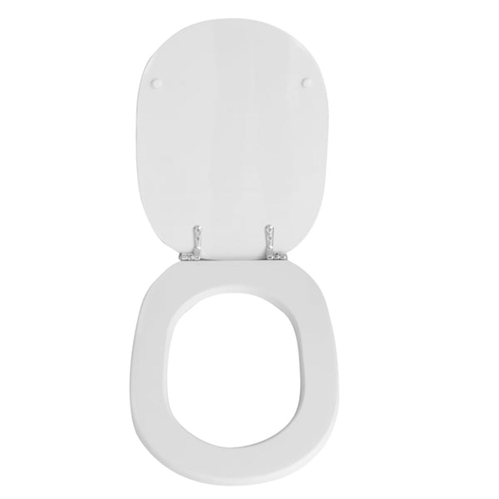 Sedile MDF poliesterato linda bianco - chiusura normale — SEBA