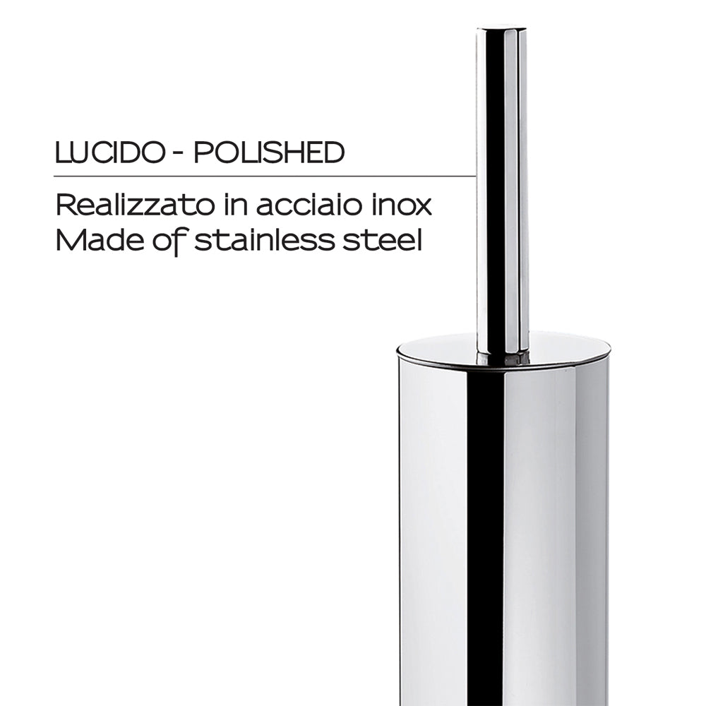 Portascopino sospeso Edera acciaio INOX — GEDY