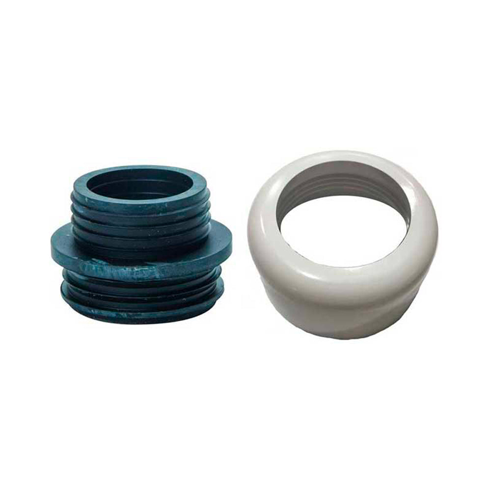 Morsetto combinato con coprimorsetto bianco - Ø48/58 mm — Pucci