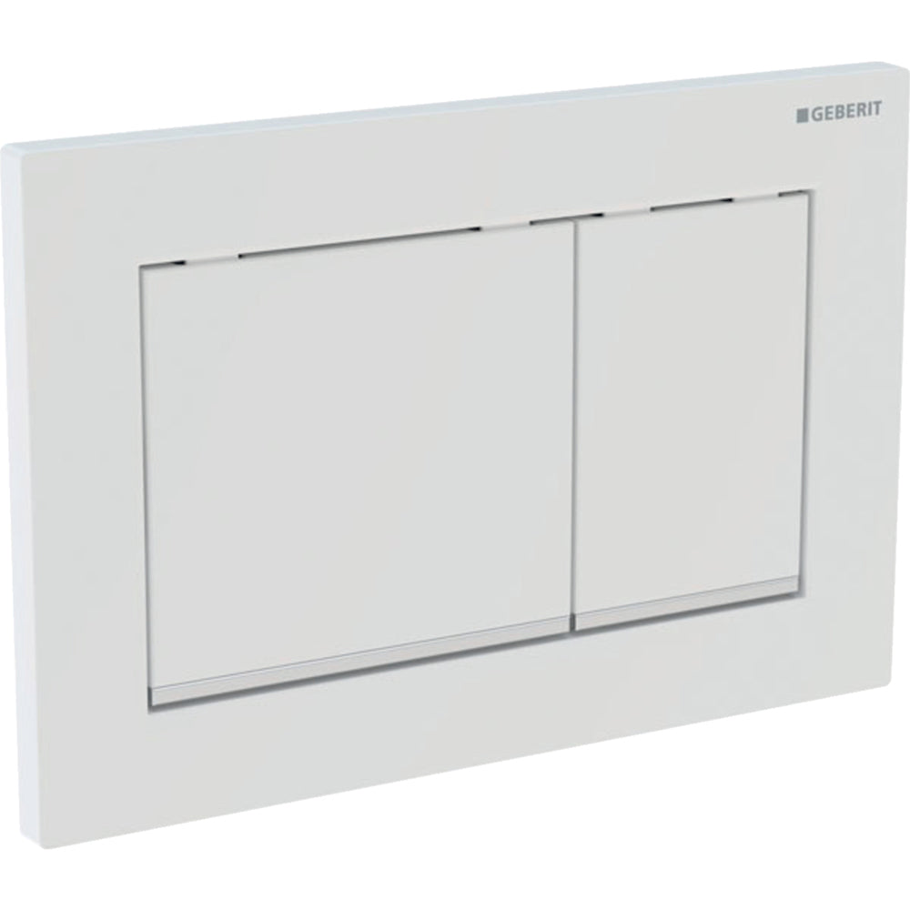 Placca di comando omega 30" Bianco/ Cromato/ bianco — Geberit