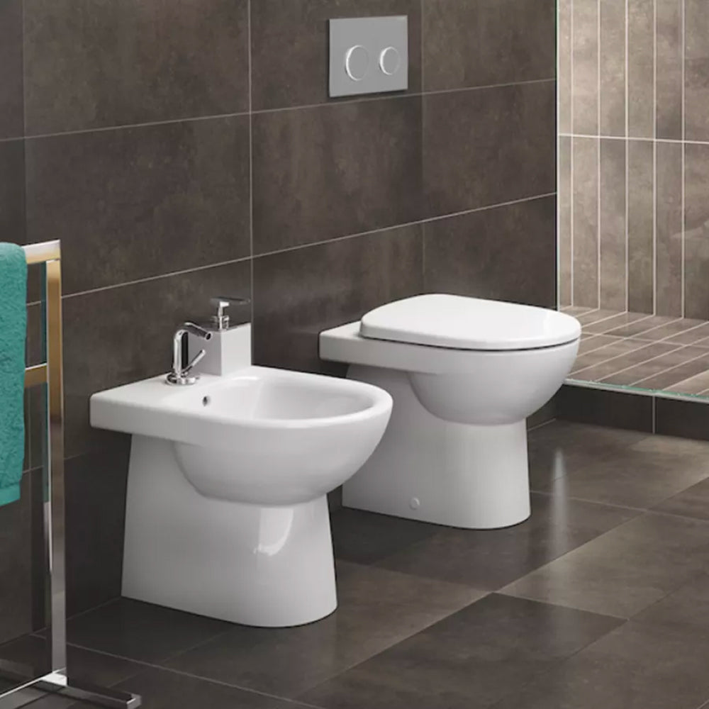 Sedile termoindurente selnova 3 filomuro bianco - chiusura normale — SEBA