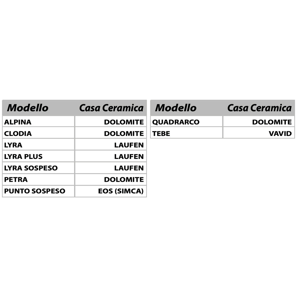 Sedile colato ALPINA/CLODIA bianco — Sapal Copriwater
