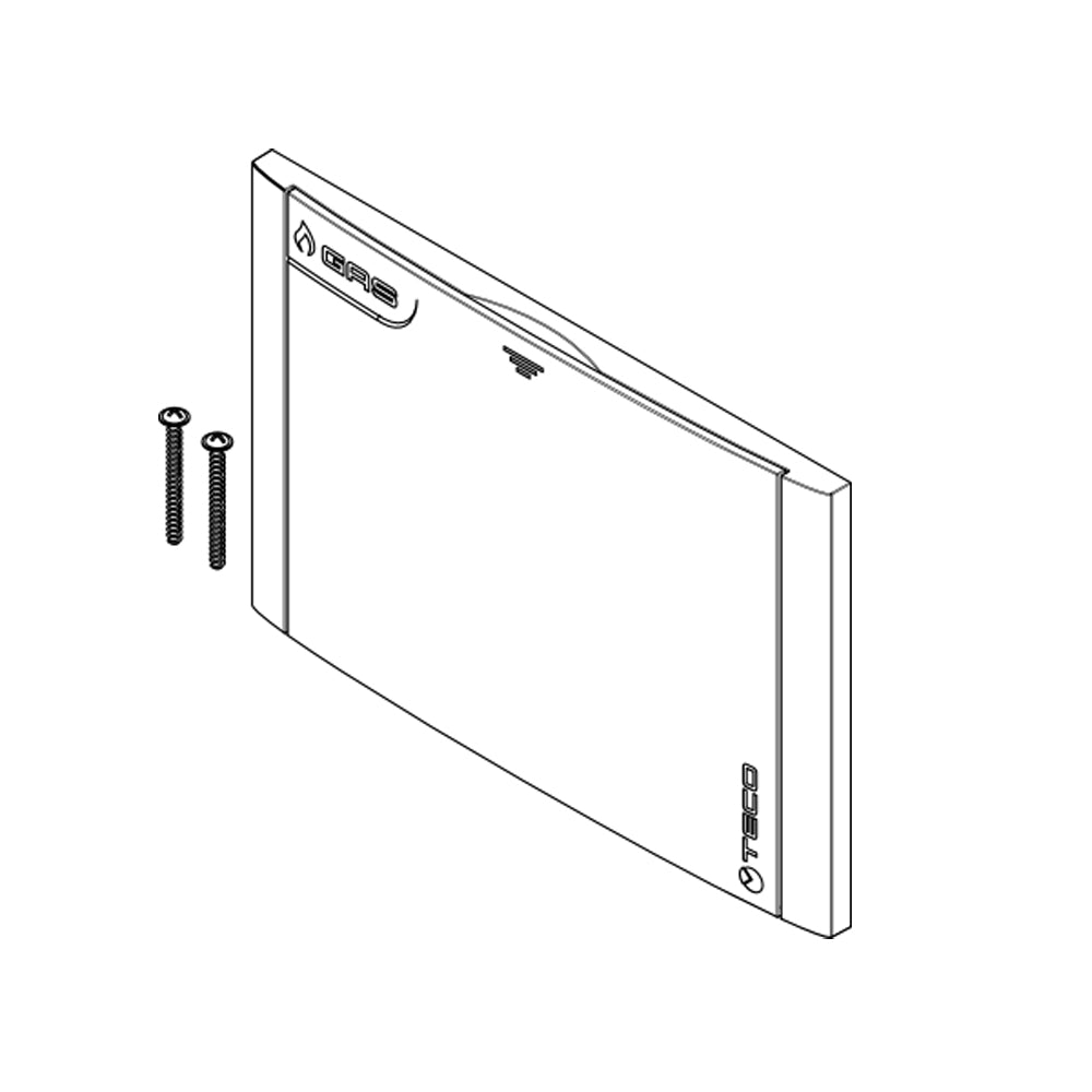 Placca di copertura B01 TECO nera soft-touch