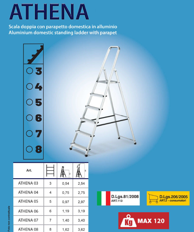Scala domestica professionale Athena Marchetti 5 gradini