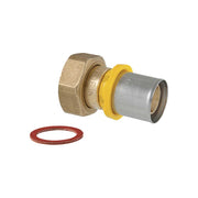 Adattatore a sede piana con dado girevole a pressare per tubo multistrato acqua e gas TDM 1" x Ø32 - HD casa