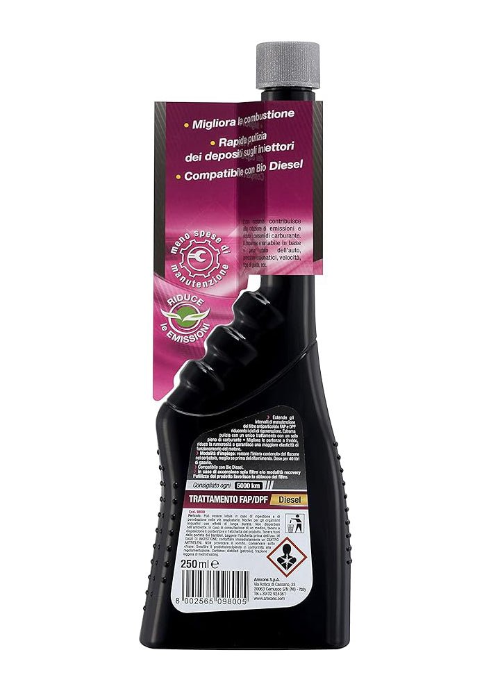 Additivo diesel per trattamento FAP/DPF 250 ml — Arexons - HD casa