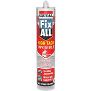 Adesivo sigillante fix all high-tack invisibile Soudal 290 ml - trasparente - HD casa