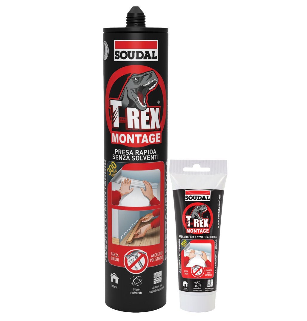 Adesivo sigillante t-rex effetto ventosa Soudal 200 g - HD casa