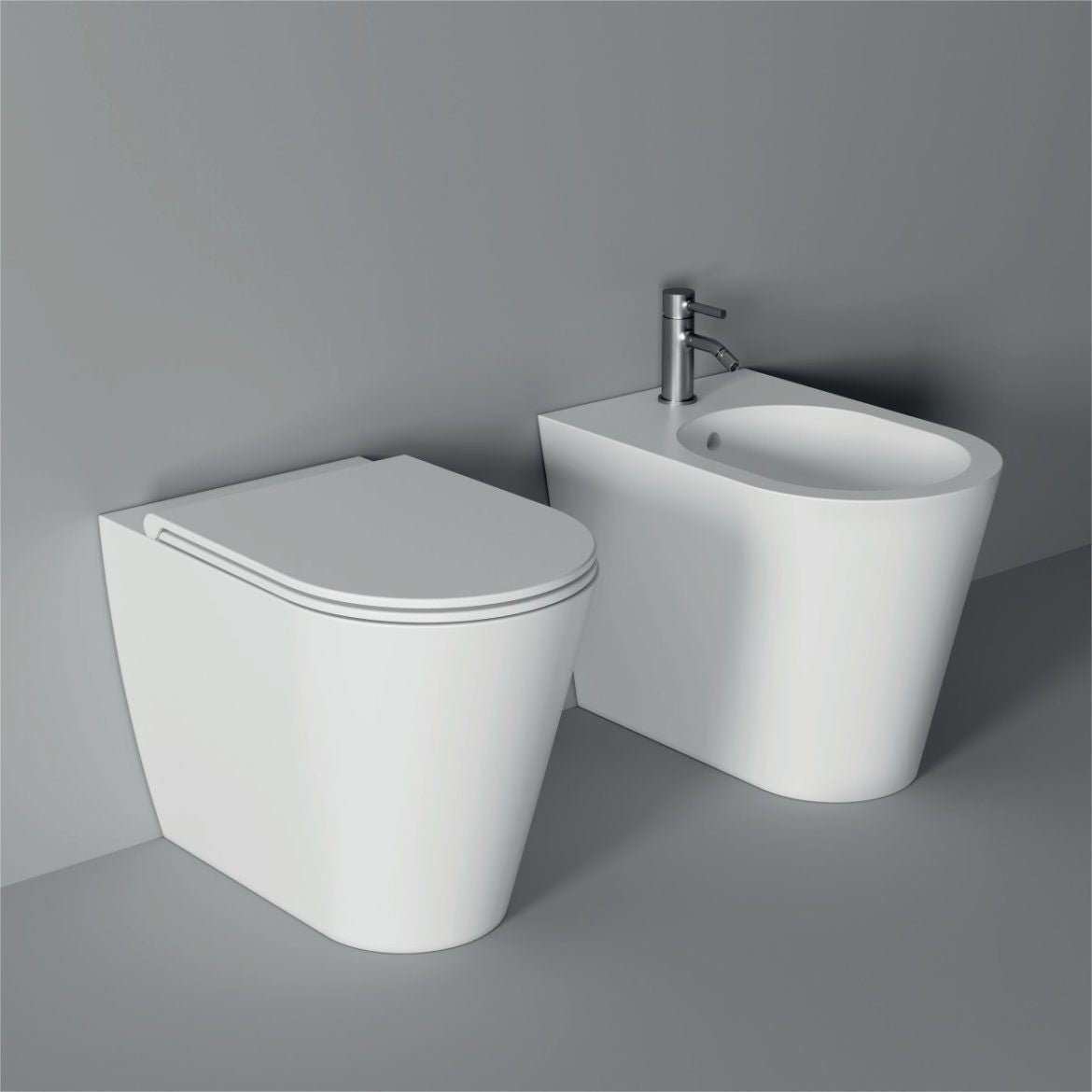 Alice Ceramica sanitari filomuro serie HIDE ROUND senza brida con sedile softclose - HD casa