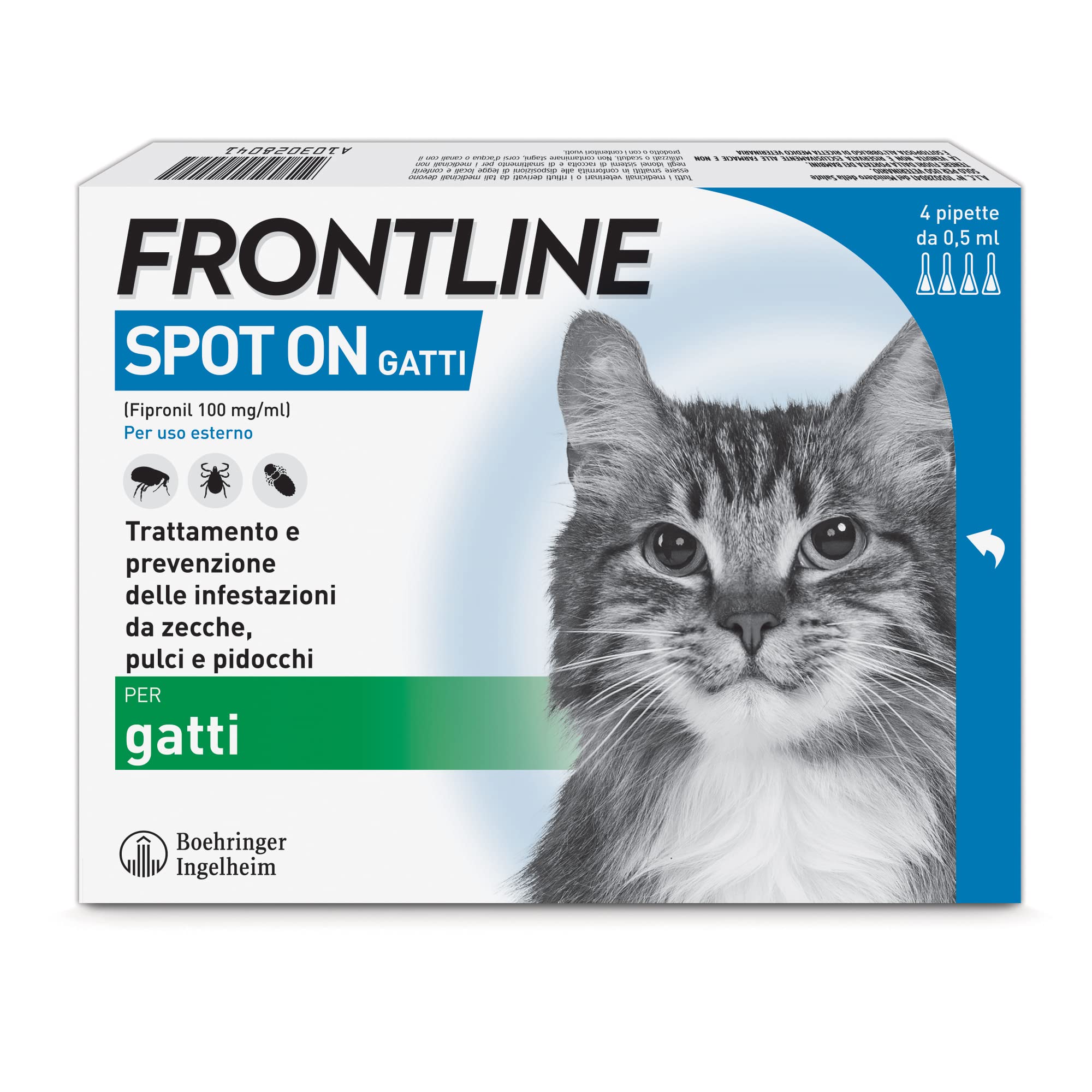 Antiparassitario spot on Frontline per cani 20-40Kg - 4 pipette - HD casa