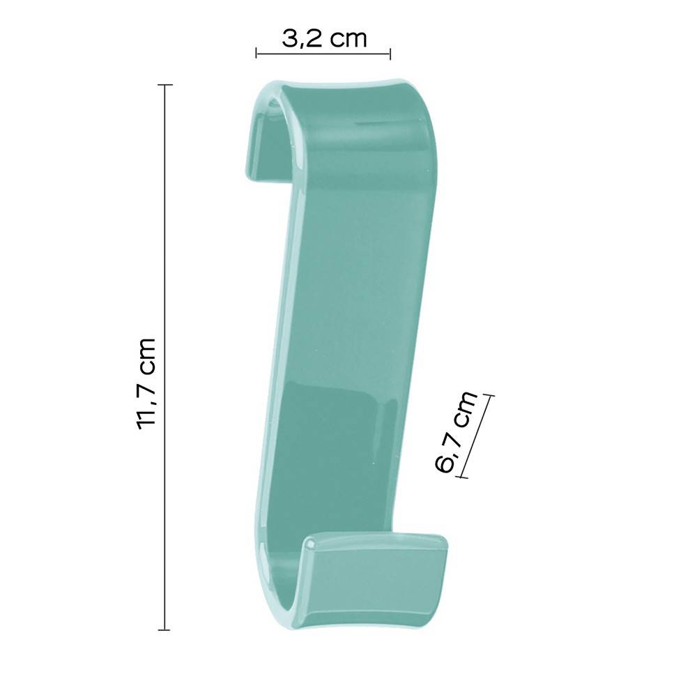 Appendiabiti per termoarredo GEDY linea Merlino in termoplastica colore Acquamarina - HD casa