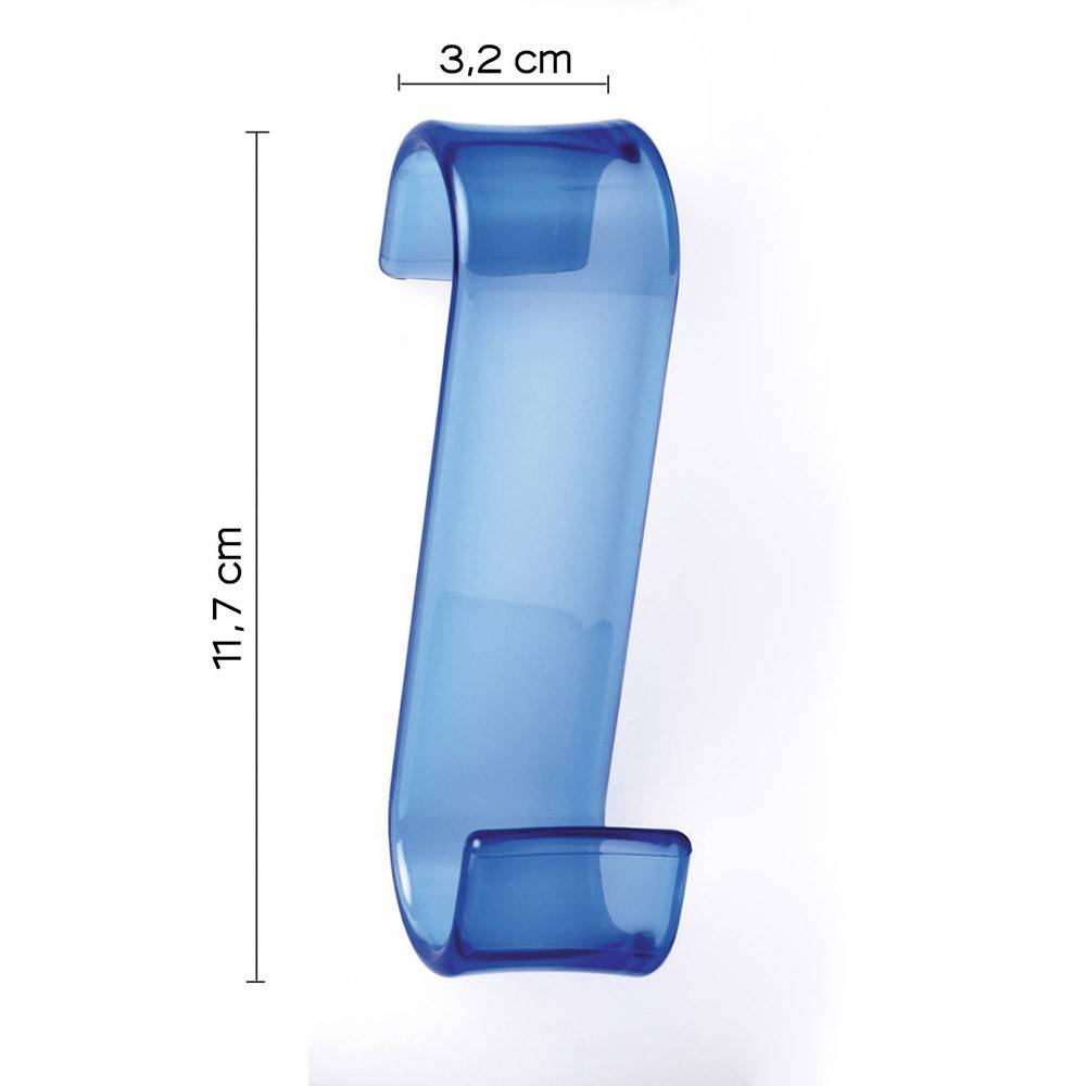 Appendiabiti per termoarredo GEDY linea Merlino in termoplastica colore Azzurro - HD casa