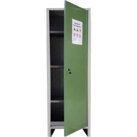 Armadio fitofarmaci alto 1 anta 400x500x1795 (pxlxh) mm — PRO. Metal - HD casa