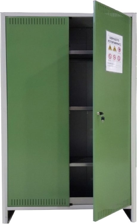 Armadio fitofarmaci alto 2 ante 400x1000x1795 (pxlxh) mm — PRO. Metal - HD casa