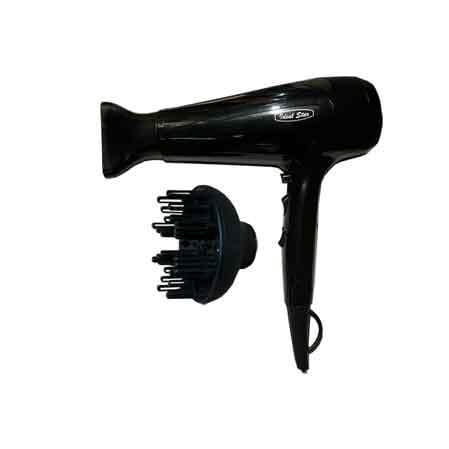 Asciugacapelli professionale agli ioni Cardinale 1800-2200 Watt/ con diffusore - HD casa