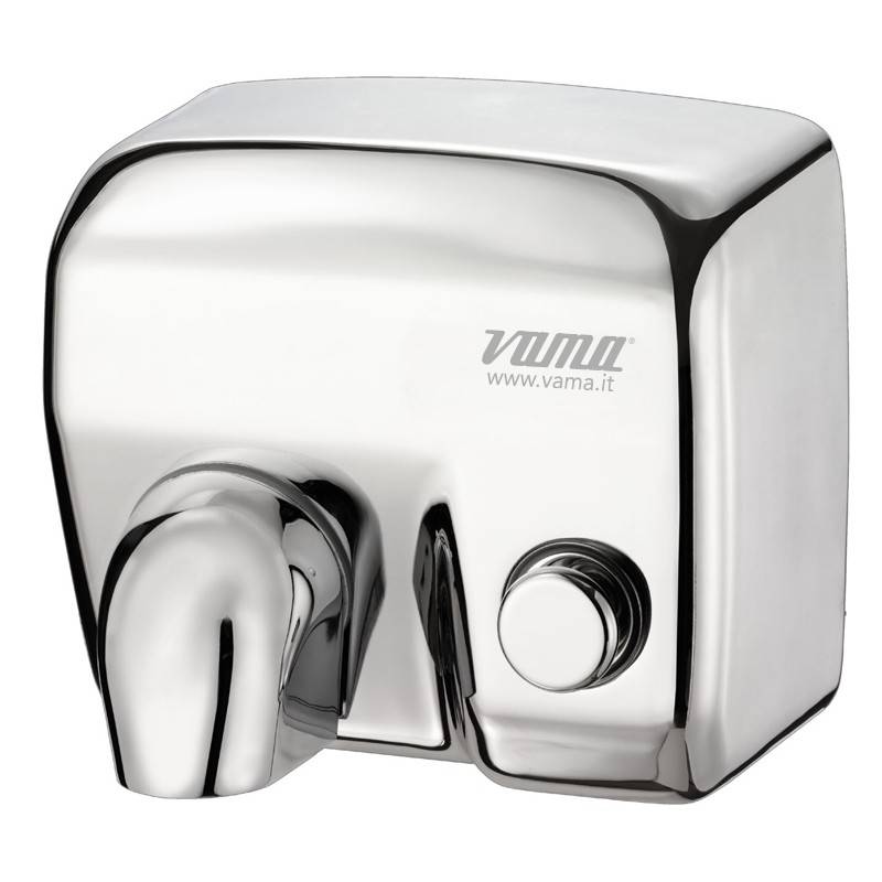 Asciugamani antivandalo in acciaio cromato e pulsante mod. Ariel LP - HD casa