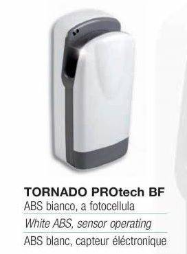 Asciugamani elettrico a parete Tornado Protech BF in plastica bianco - HD casa