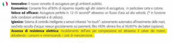 Asciugamani elettrico a parete Tornado Protech BF in plastica bianco - HD casa