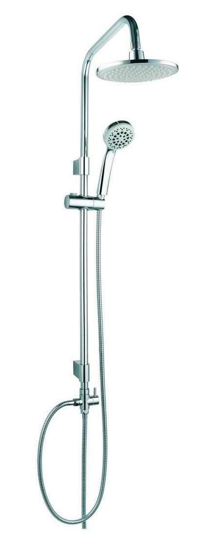 Asta Doccia Mix MERKUR LED in acciaio cromato e ABS anticalcare - HD casa