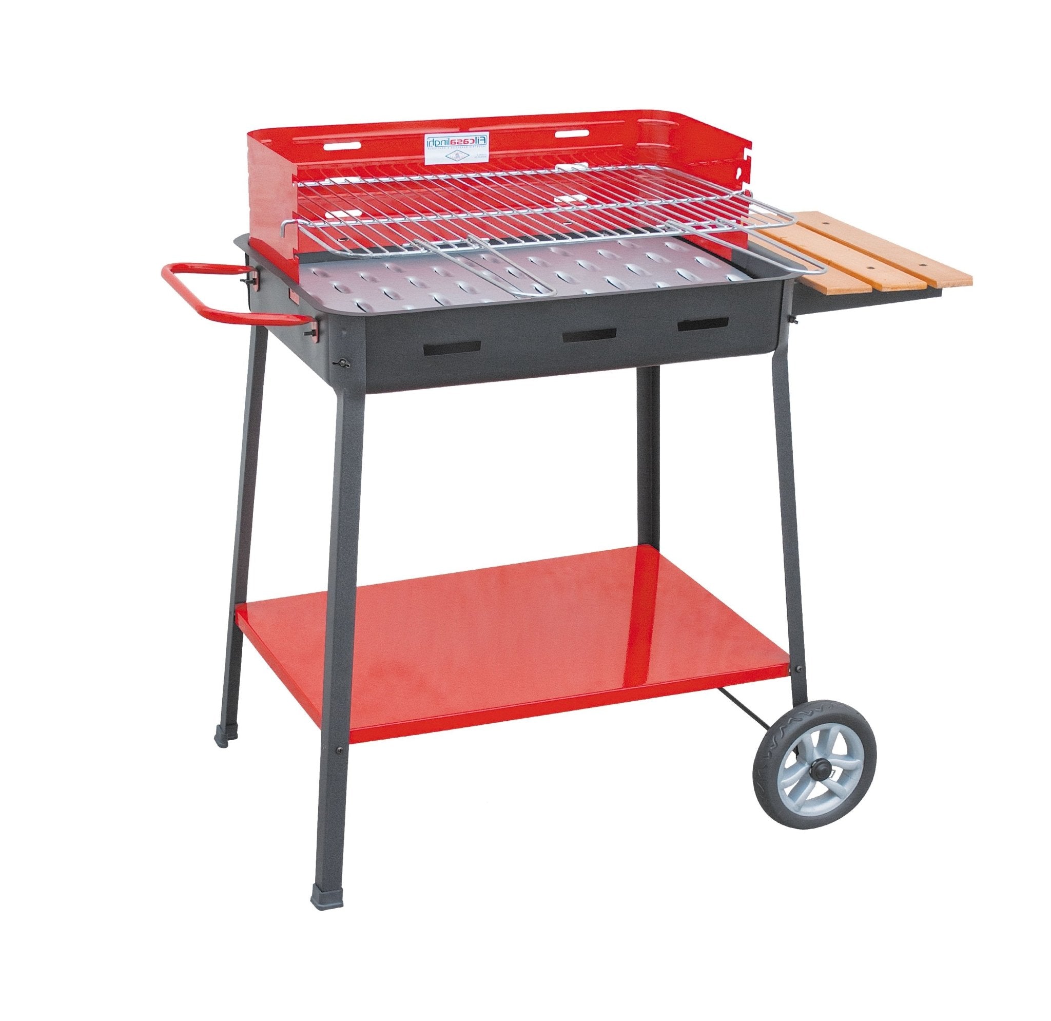 Barbecue a carbonella Supermax con appoggio 60x40x85h cm - HD casa