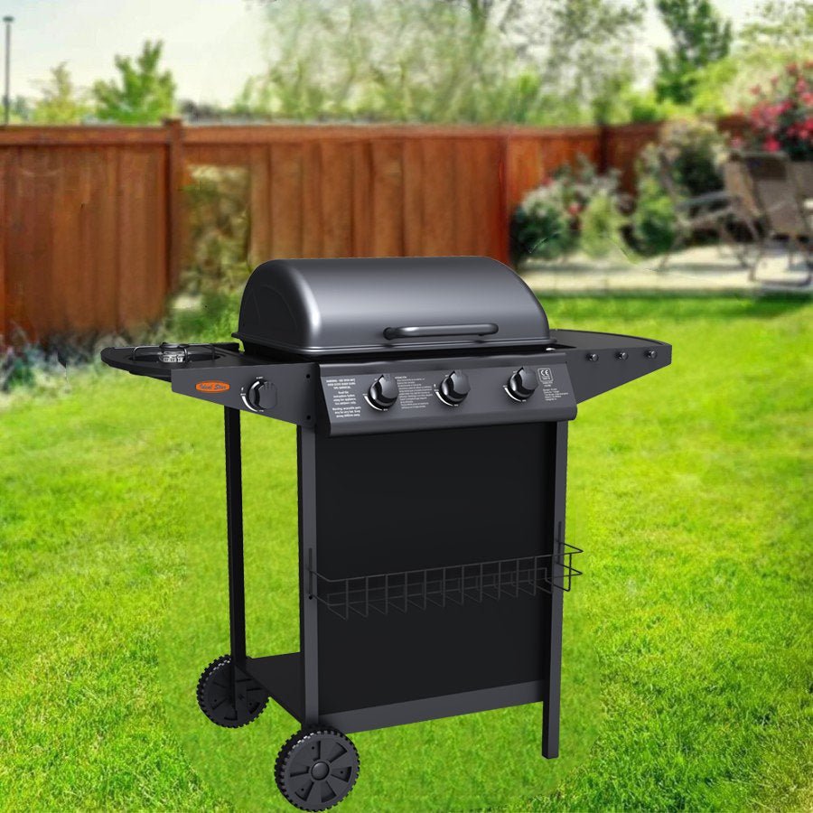 Barbecue a gas tre fuochi con fornellone Cardinale 104x55,4x97,7h cm - HD casa