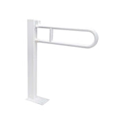 Barra di sostegno ribaltabile con piede bianca 85 cm - HD casa