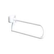 Barra di sostegno ribaltabile in acciaio laccato bianco l. 70 cm — K Design - HD casa