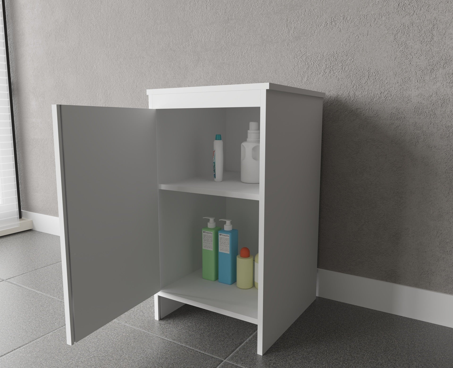Base per Composizione Lavanderia in PVC, Kit Completo 45x50 cm, Modello Garden, Ideale per Spazi Funzionali e Facile da Montare - HD casa