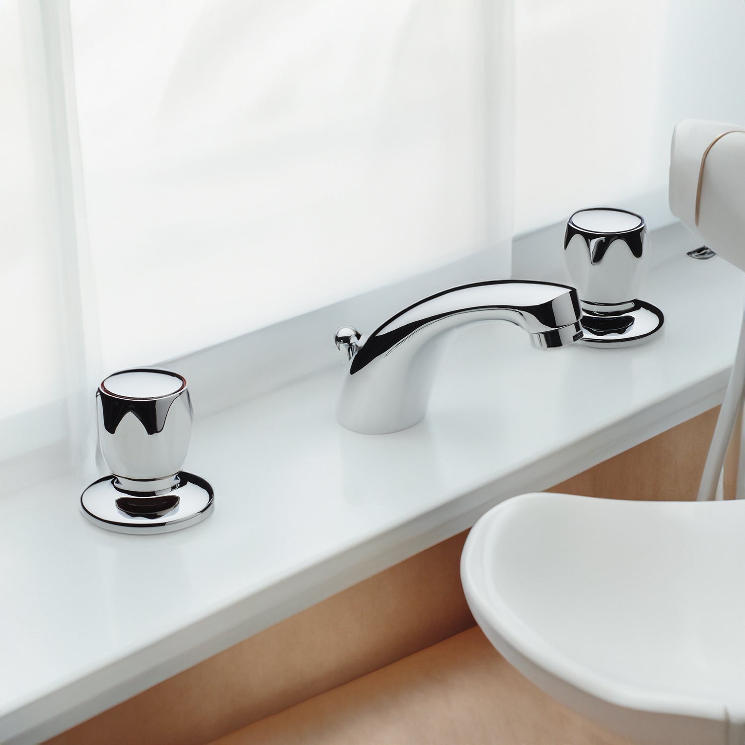 Batteria lavabo tradizionale a tre fori cromo + piletta 1"1/4 — Fromac - HD casa