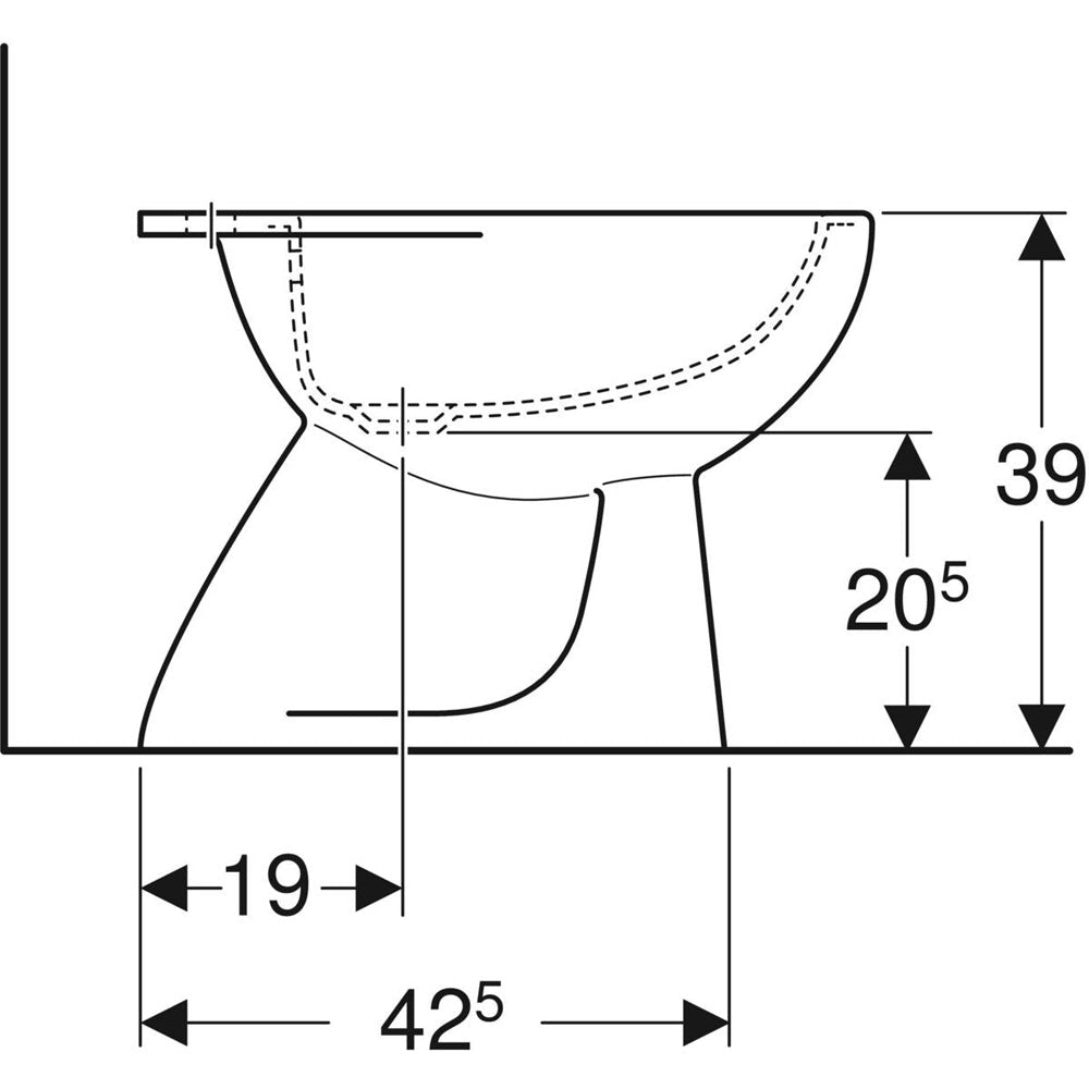 Bidet Colibri monoforo — Geberit - HD casa