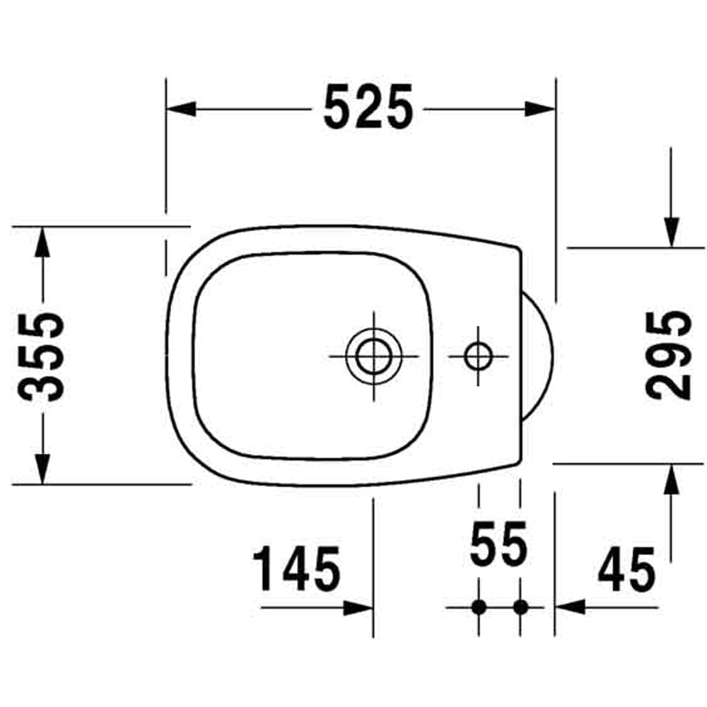 Bidet D-code monoforo 35,5x52,5 — Duravit - HD casa