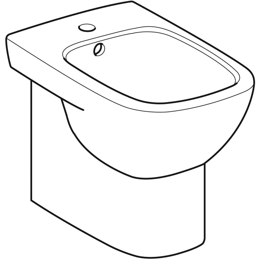 Bidet filo parete Fantasia monoforo — Geberit - HD casa
