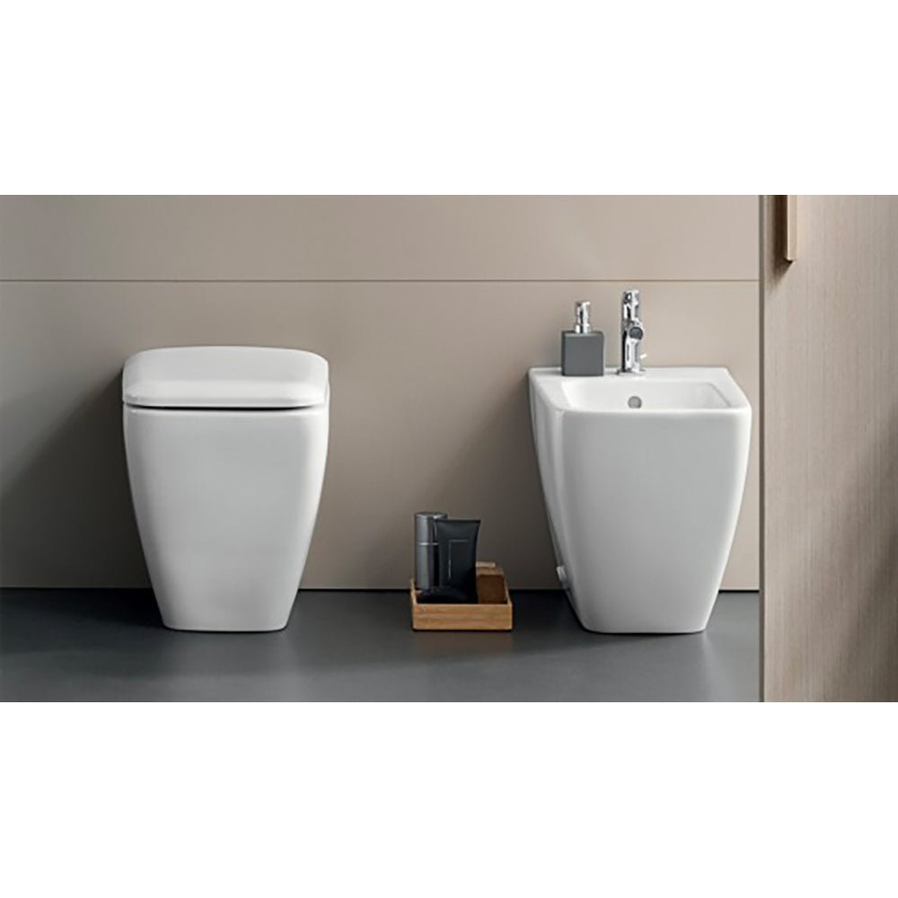 Bidet filo parete icon SQUARE" monoforo — Geberit - HD casa