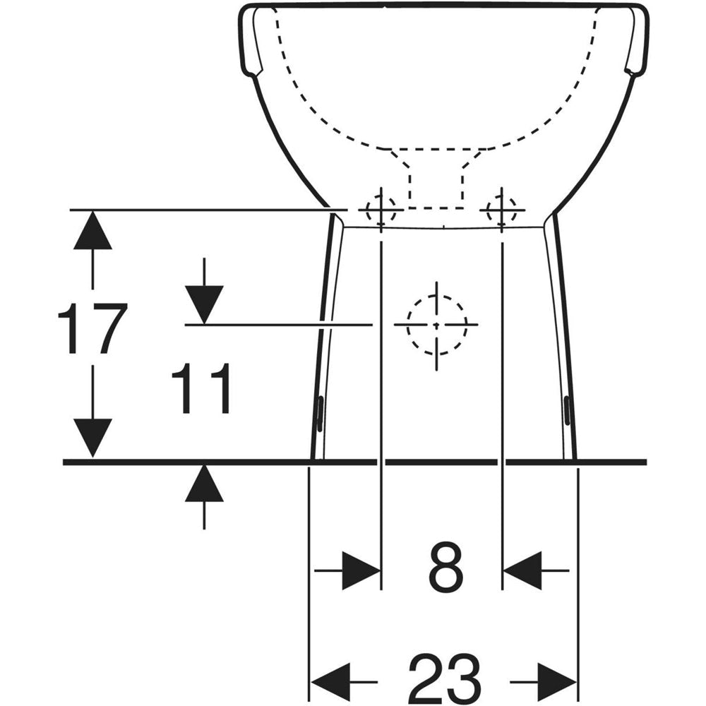 Bidet filo parete selnova COMPACT" monoforo — Geberit - HD casa