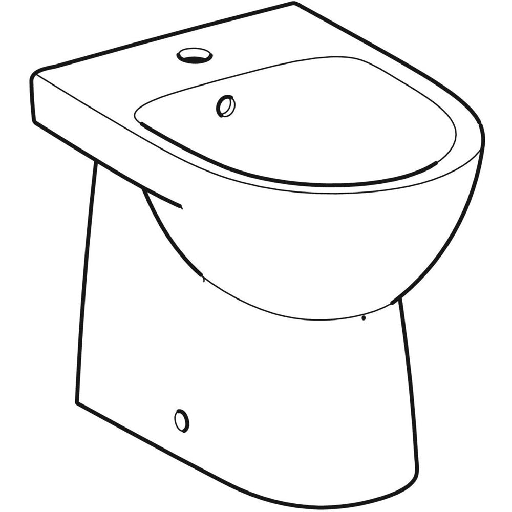 Bidet filo parete selnova COMPACT" monoforo — Geberit - HD casa