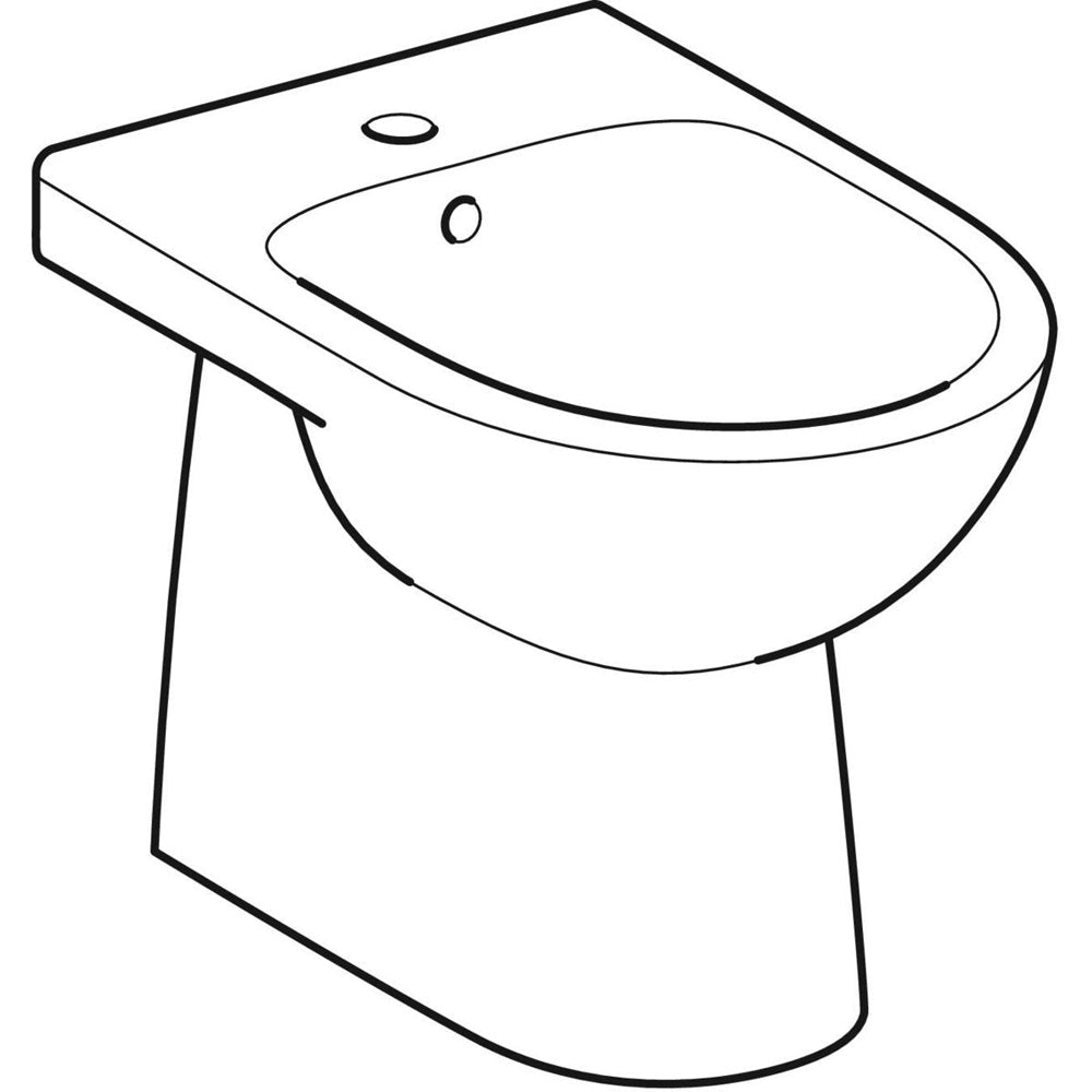 Bidet filo parete Selnova monoforo — Geberit - HD casa