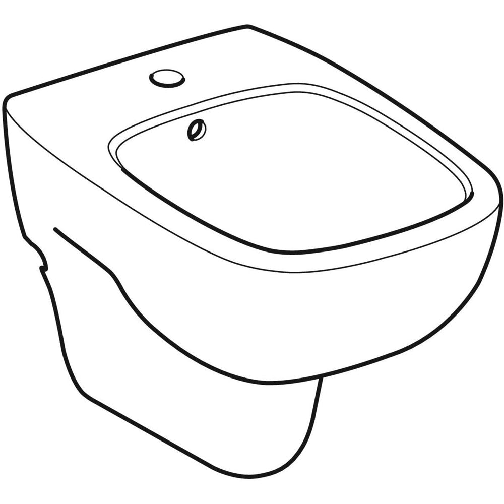 Bidet sospeso Fantasia monoforo — Geberit - HD casa