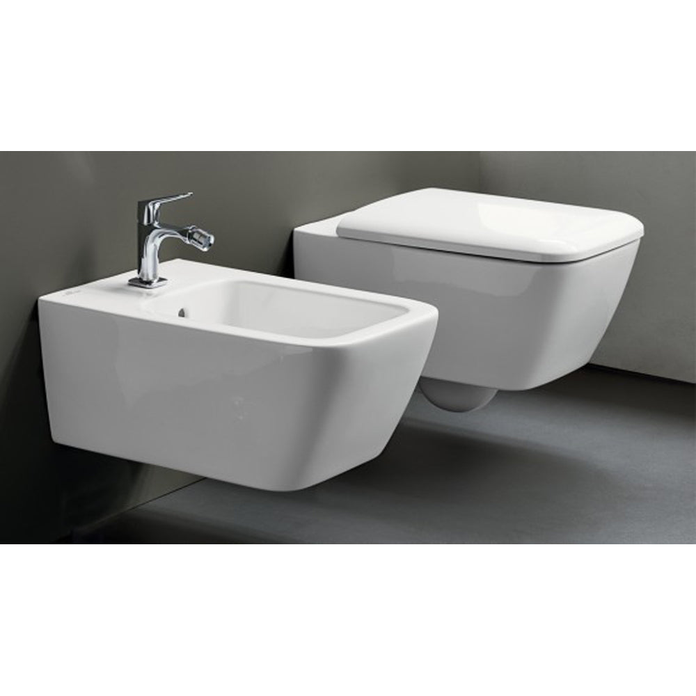 Bidet sospeso icon SQUARE" monoforo — Geberit - HD casa