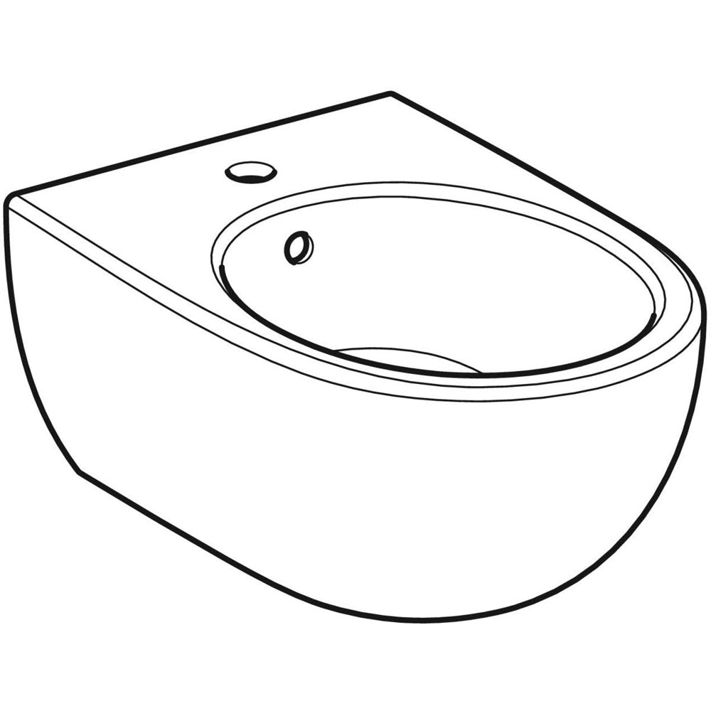 Bidet sospeso selnova PREMIUM" monoforo — Geberit - HD casa