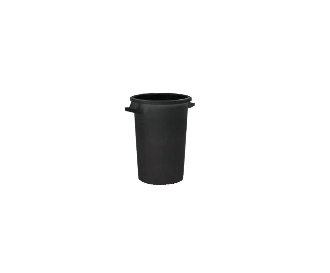 Bidone per rifiuti nero 100 lt - Ø 47x66 h - HD casa