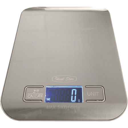 Bilancia digitale piana in acciaio INOX Cardinale capacità 5 kg - HD casa
