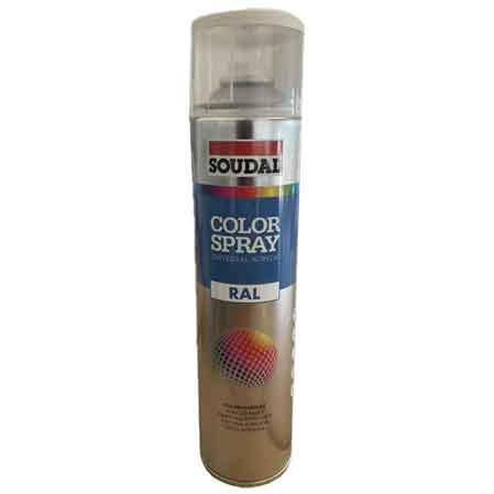 Bomboletta spray acrilico universale Soudal 600 ml nero lucido RAL 9005 - HD casa