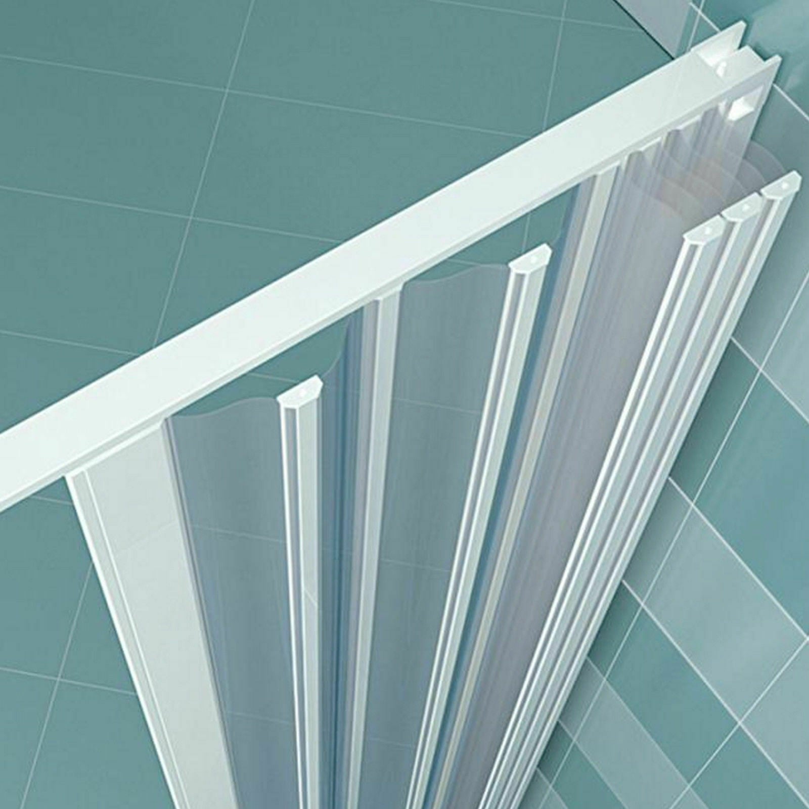 Box doccia Luna 70x70 cm pvc apertura a soffietto angolare - HD casa