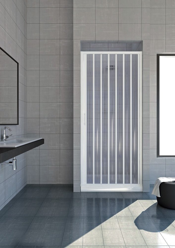 Box doccia mod. Venere 150xH185 cm in pvc a soffietto laterale - HD casa