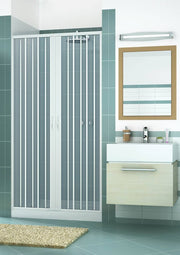 Box doccia mod. Vergine 150xH185cm in pvc a soffietto centrale - HD casa