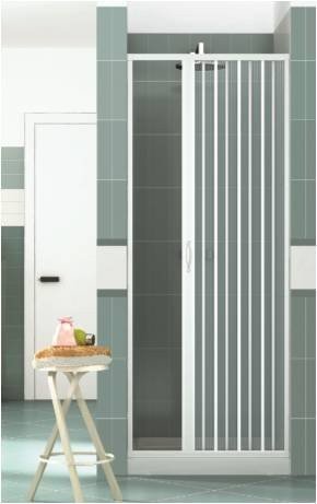 Box doccia mod. Vergine 150xH185cm in pvc a soffietto laterale - HD casa